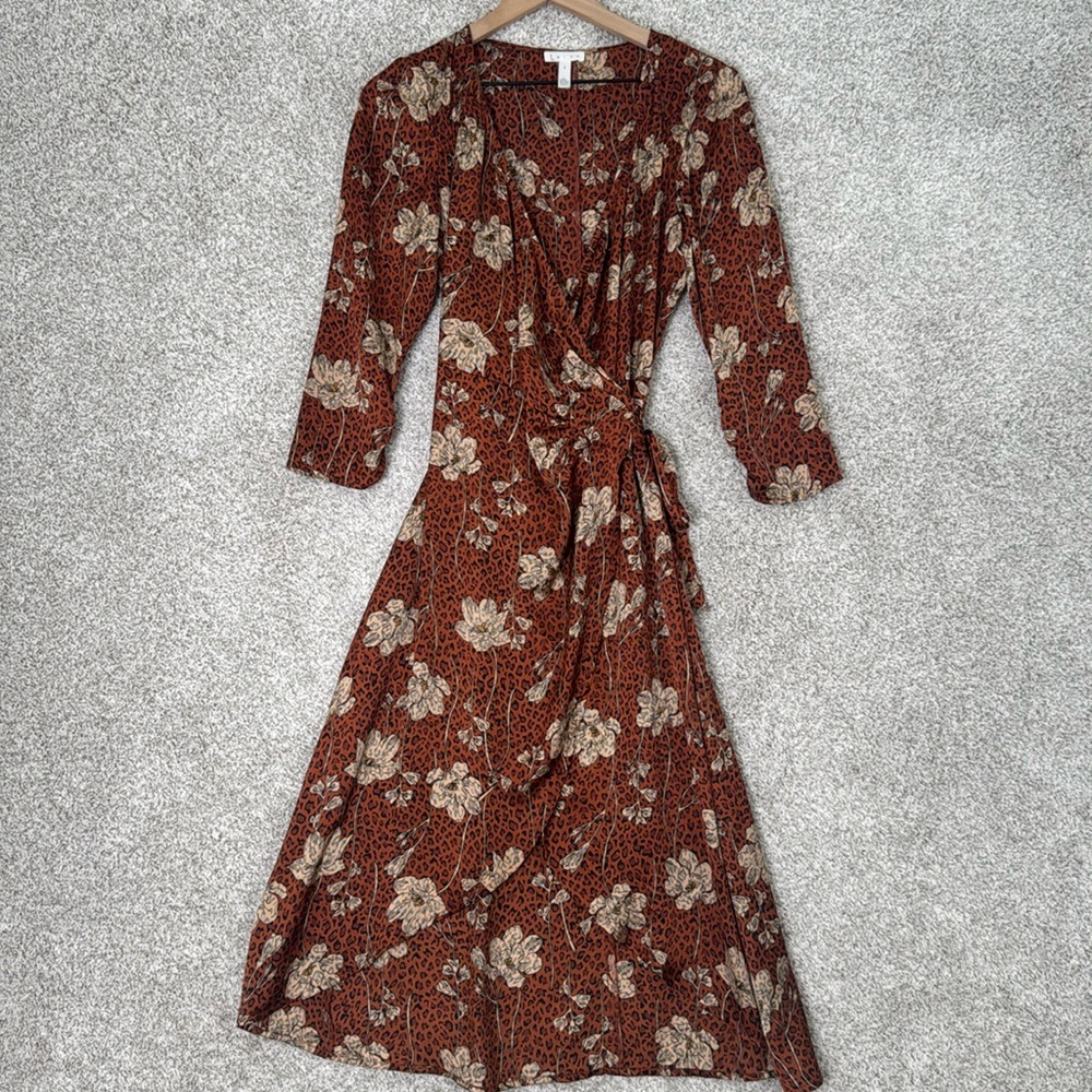 Leopard print midi dress from Leith brand‎ - Small